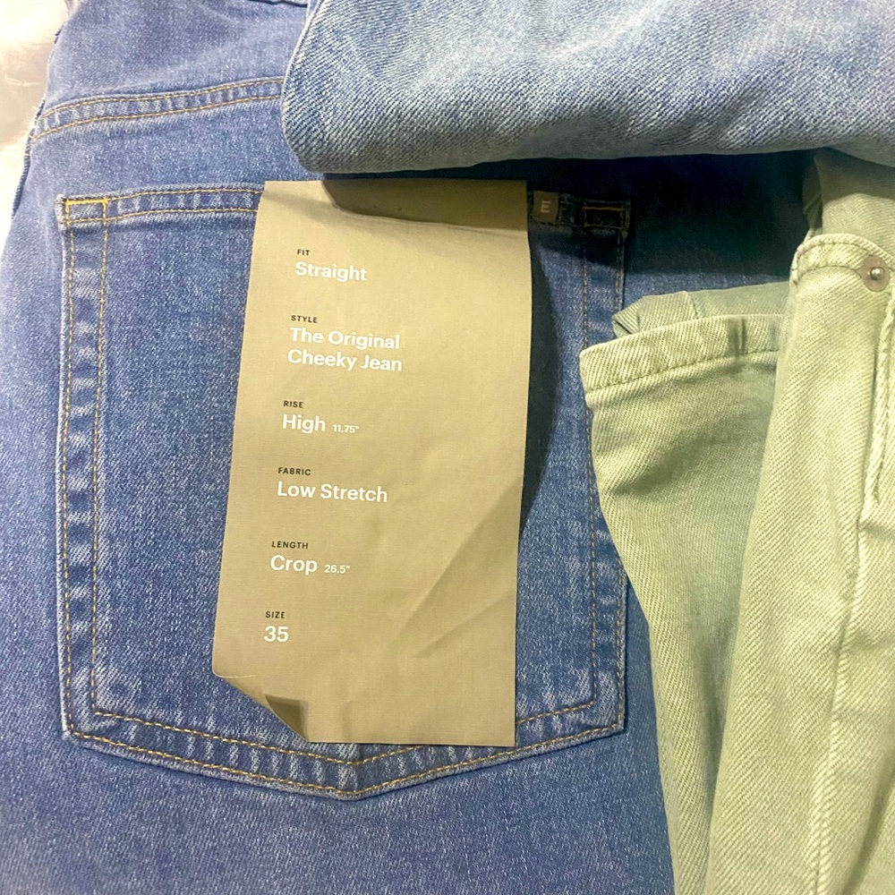 Everlane original cheeky jeans size 35 NWT